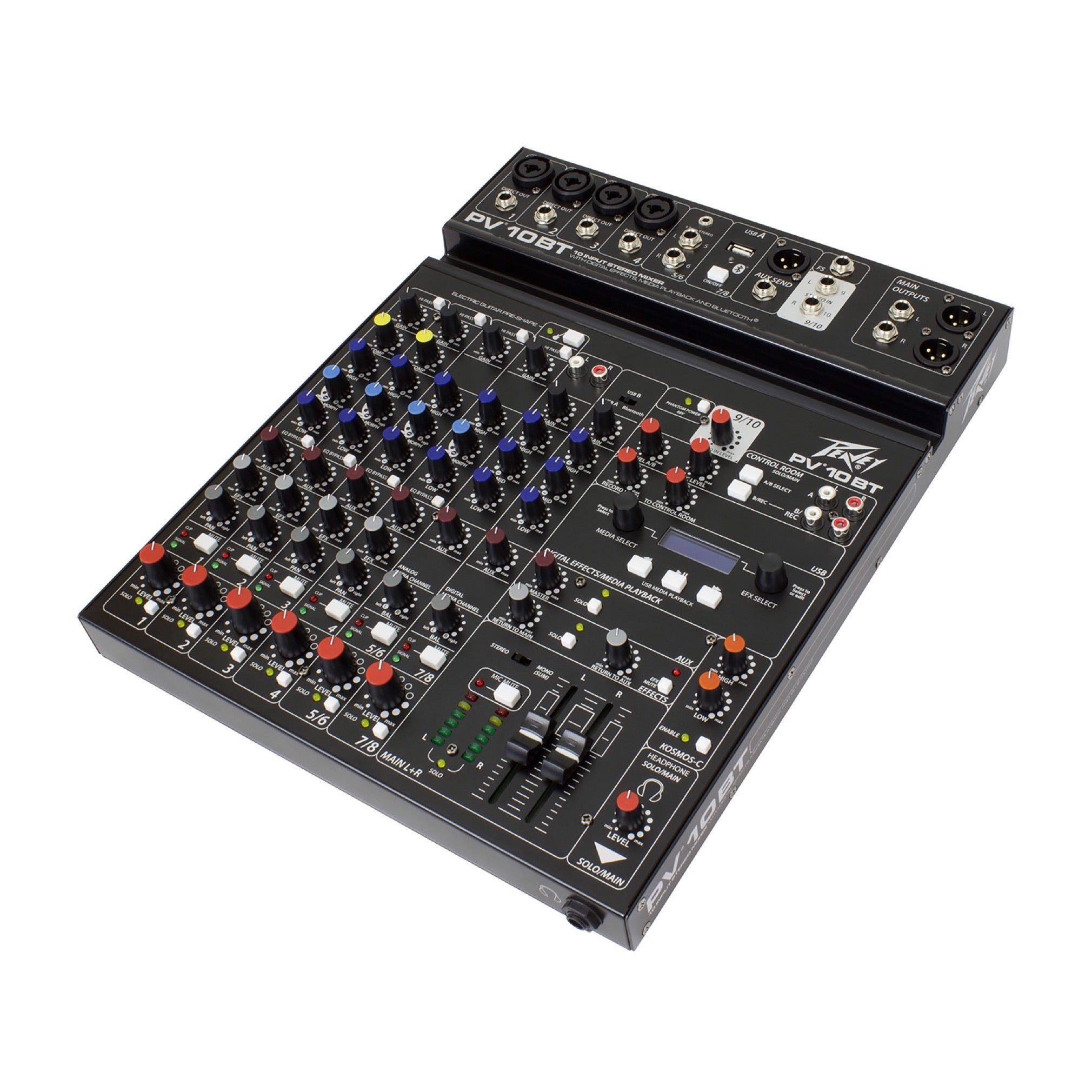 Peavey PV-10BT Stereo Bluetooth Mixer, 10-Channel