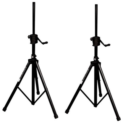 On-Stage SS8800B Plus Power Crank Up Speaker Stand, 2-Pack