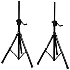 On-Stage SS8800B Plus Power Crank Up Speaker Stand, 2-Pack