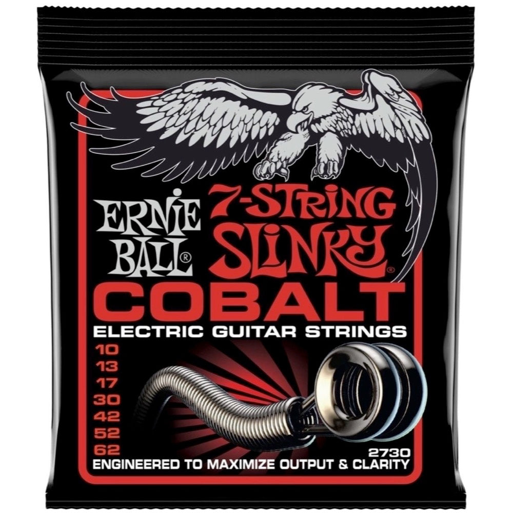 Ernie Ball Cobalt 7-String Skinny Top Heavy Bottom Electric Guitar Strings