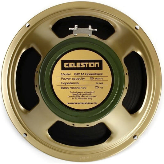 Celestion G12M Greenback Classic Series Guitar Speaker (25 Watts, 12 Inch), 16 Ohms