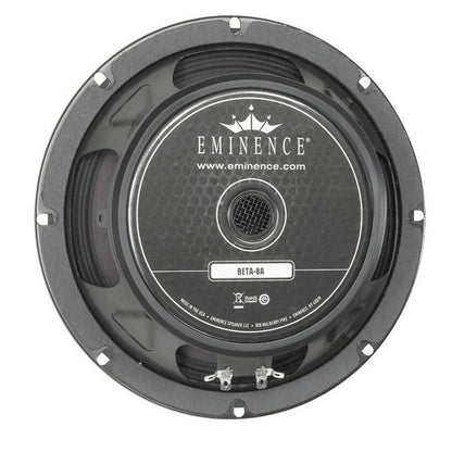 Eminence Beta-8A Replacement PA Speaker (225 Watts), 8 Ohms, 8 Inch