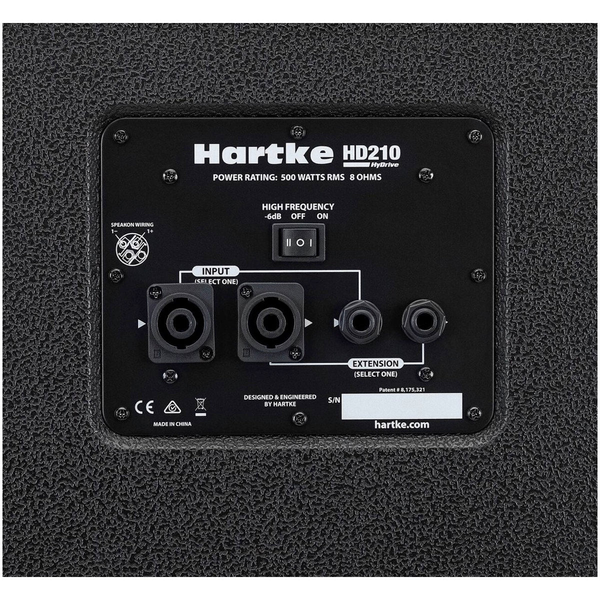 Hartke HD210 Hydrive HD Bass Speaker Cabinet (2x10 Inch, 500 Watts)