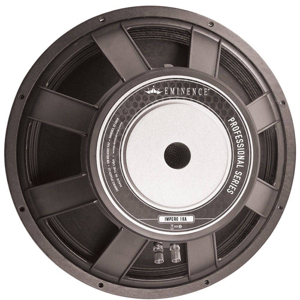 Eminence Impero 18 Replacement PA Speaker, 2,400 Watts, 18A, 8 Ohms, 18 Inch