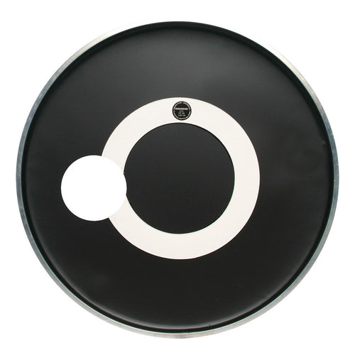 Aquarian Regulator Bass Drumhead with Hole, Black, 22 Inch