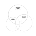 Evans Genera G2 Clear Drumhead Tom Pack, Fusion, 10, 12, and 14 Inch