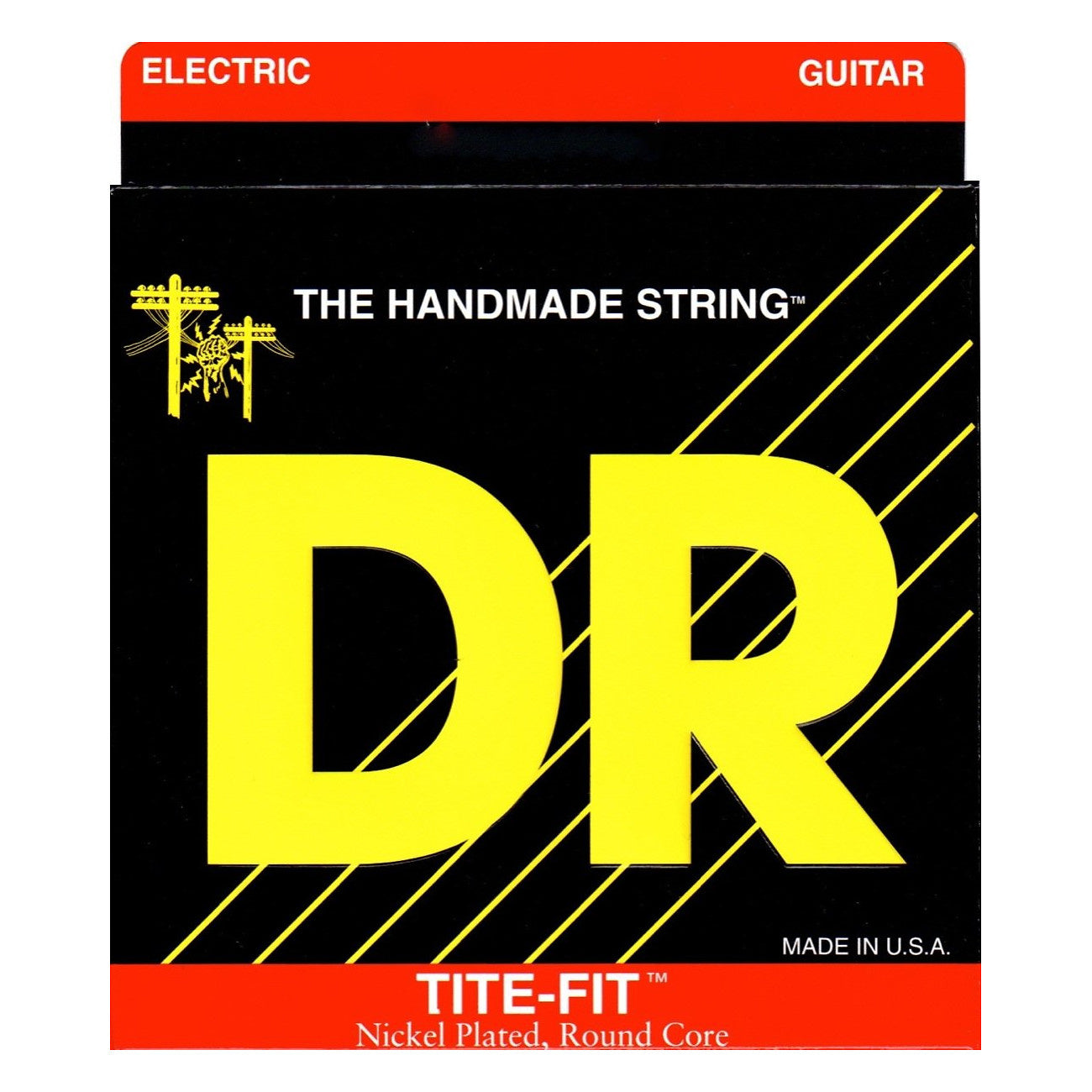 DR Strings Tite-Fit Electric Guitar Strings, MT-10, Medium-Tite, 10-46