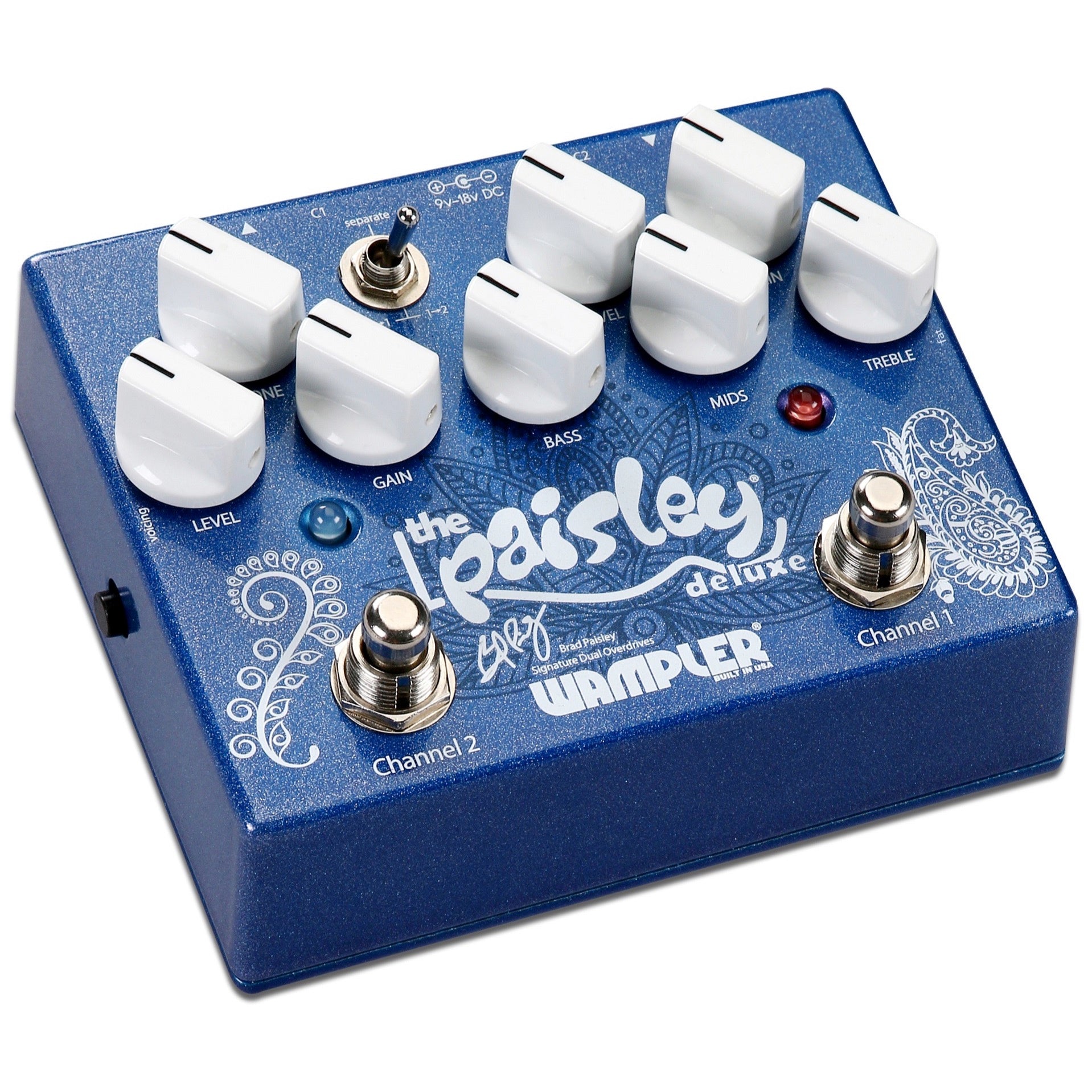 Wampler Paisley Drive Deluxe Dual Overdrive Pedal