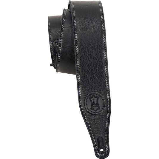 Levy's M17SS Garment Leather Guitar Strap, Black