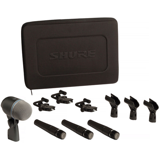 Shure DMK57-52 Drum Microphone Package (3 x SM57, 1 x Beta52, Case, Drum Mounts)