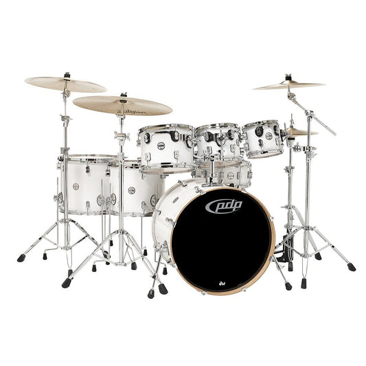 Pacific Drums Concept Maple Drum Shell Kit, 7-Piece, Pearl White