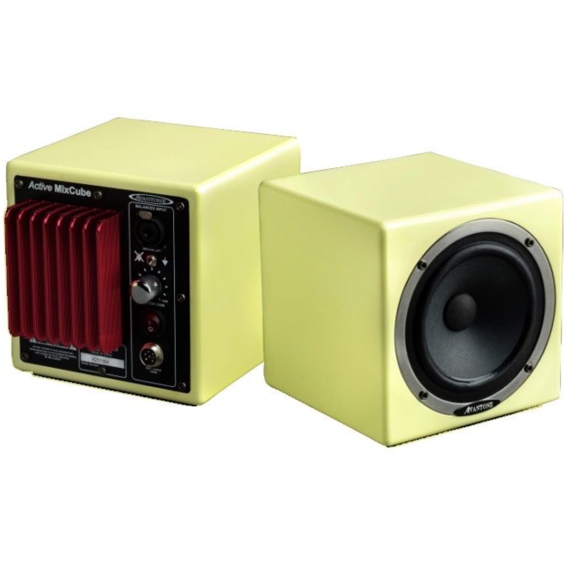 Avantone MixCubes Active Studio Monitor (60 Watts, 1x5.25 Inch), Retro Cream, Pair
