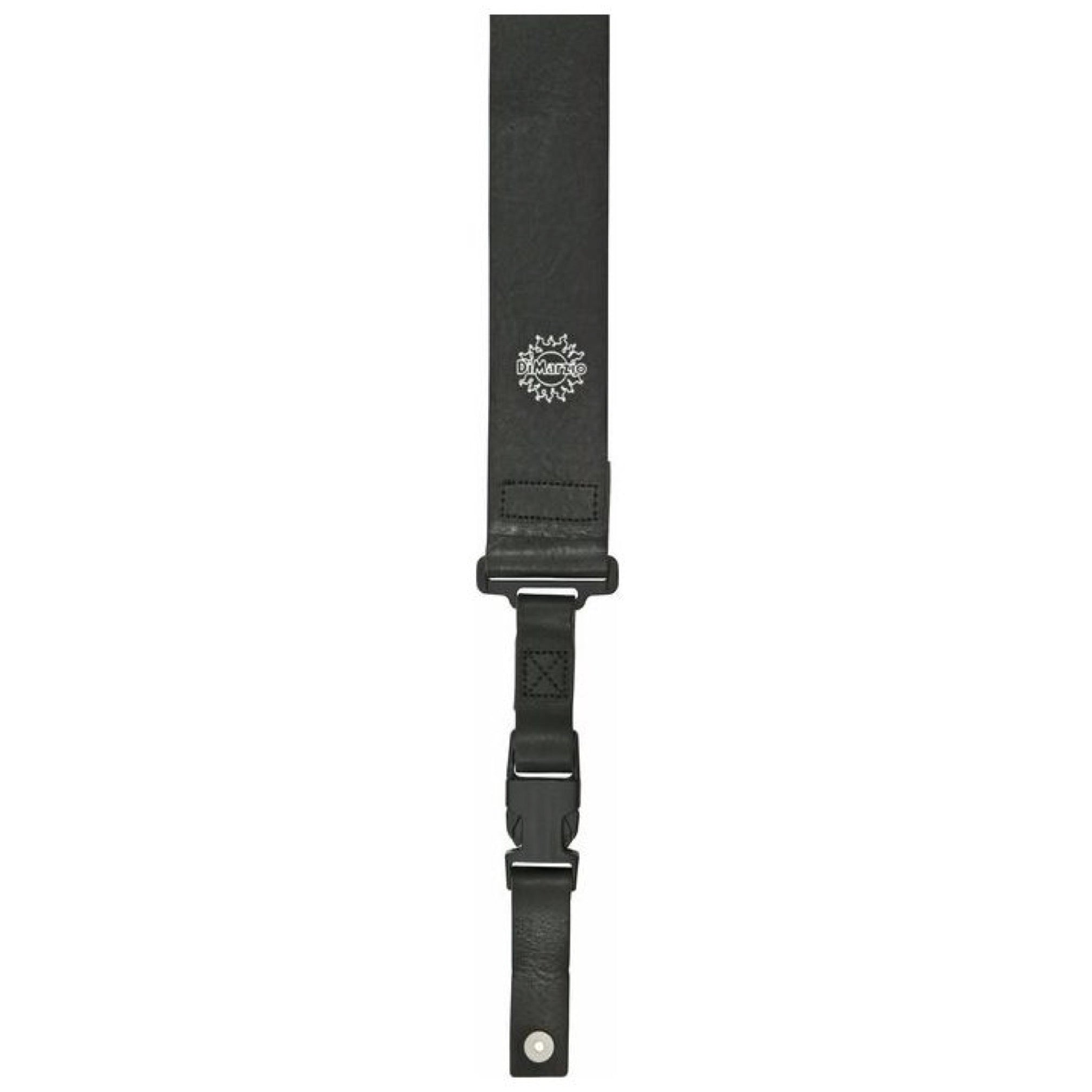 DiMarzio DD2420 Custom Italian Leather ClipLock Guitar Strap, Black, 2 Inch