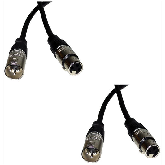 CBI LowZ Microphone Cable with Neutrik Connectors, 2-Pack, 100 Foot