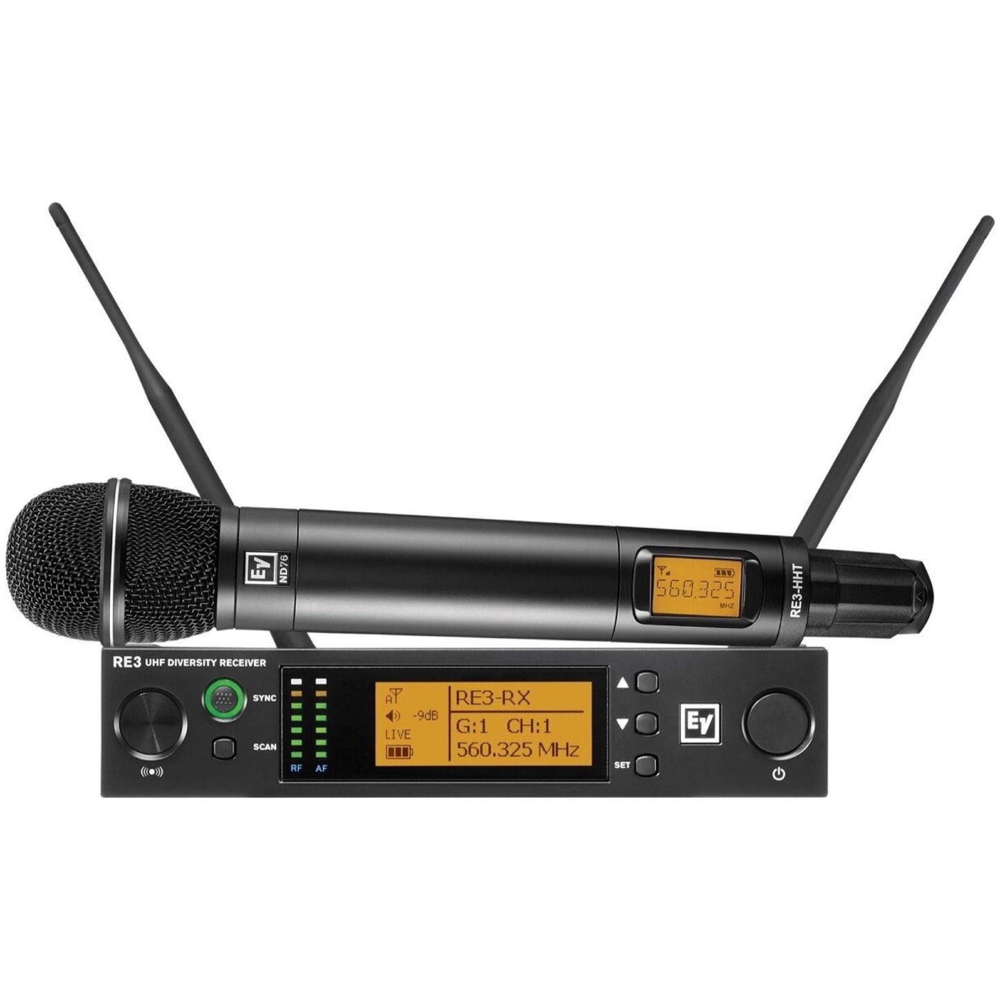 Electro-Voice RE3-ND76 Wireless Vocal Microphone System, Band 6M (653-663 MHz)