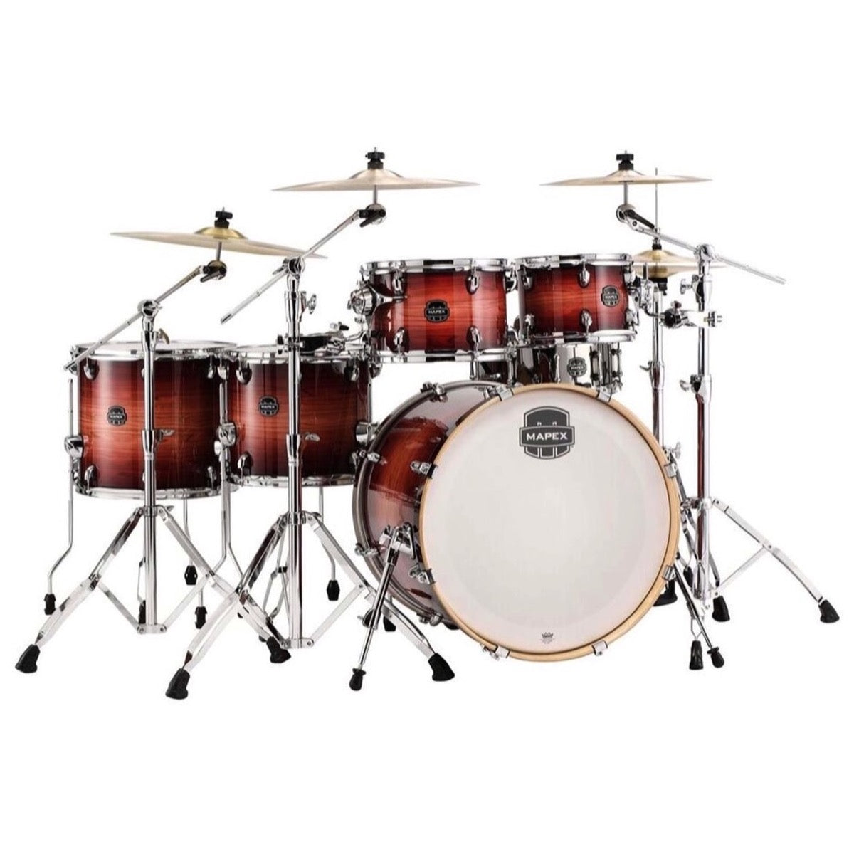Mapex Armory Studioease Fast Drum Shell Kit, 6-Piece, Redwood Burst