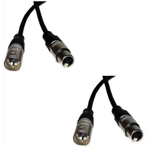 CBI LowZ Microphone Cable with Neutrik Connectors, 2-Pack, 50 Foot