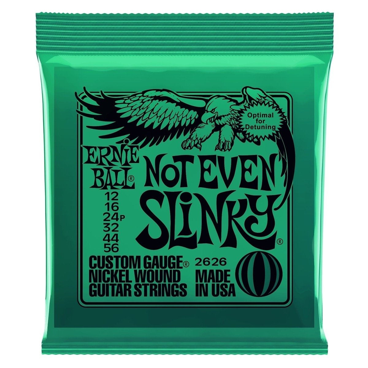 Ernie Ball Not Even Slinky Nickel Wound Electric Guitar Strings - 12-56 Gauge