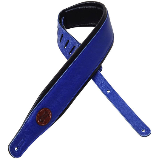 Levy's MSS2 3 Inch Padded Guitar Strap, Blue