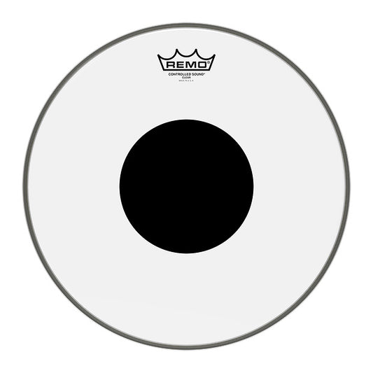 Remo Weatherking Clear Controlled Sound Drumhead (Black Dot), 16 Inch