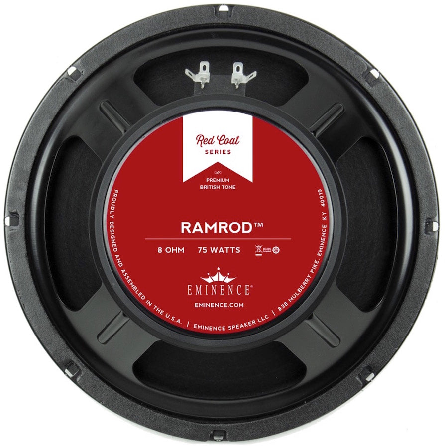 Eminence Ramrod Red Coat Guitar Speaker (75 Watts, 10 Inch), 8 Ohms