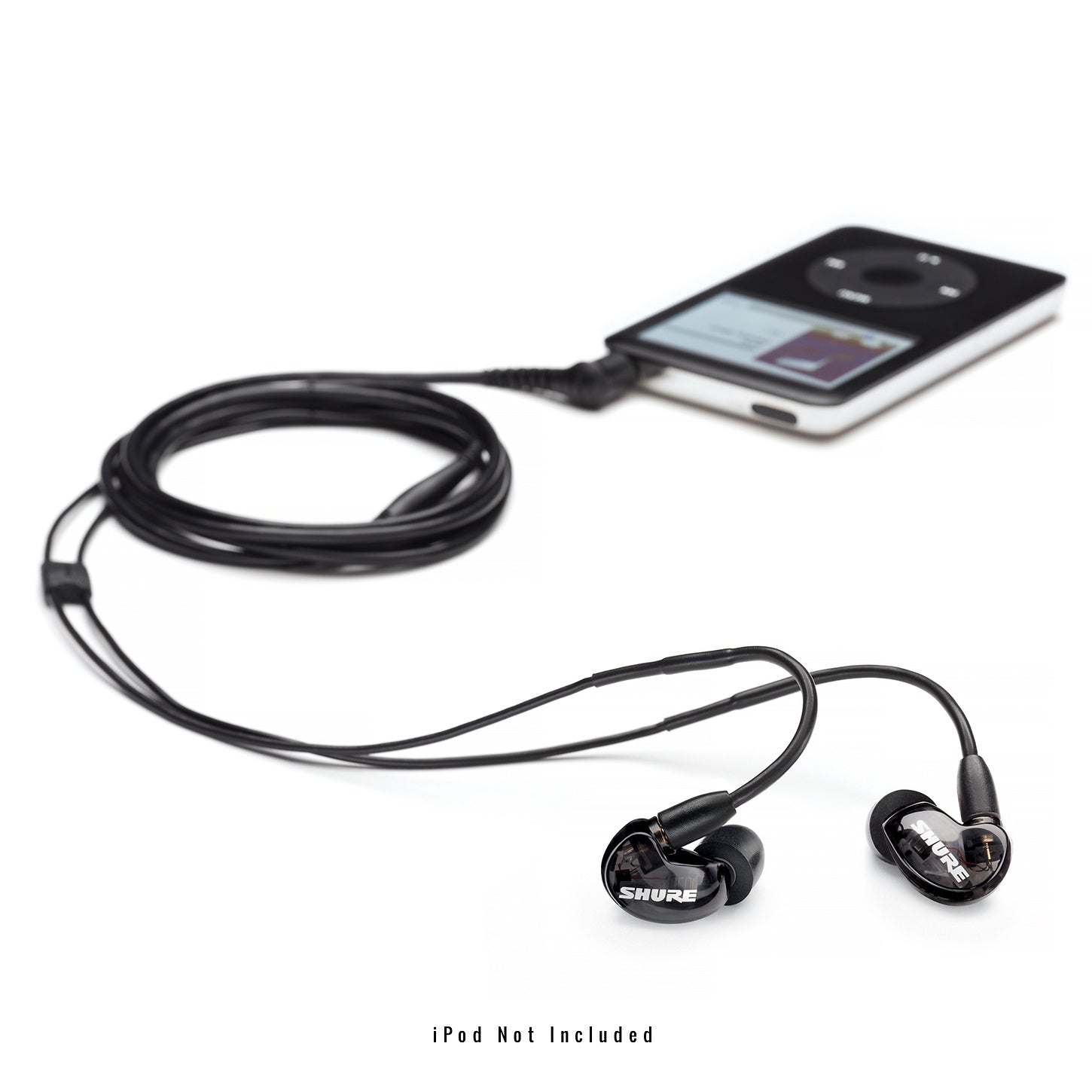 Shure SE215 Sound Isolating Earphones, Transparent Black