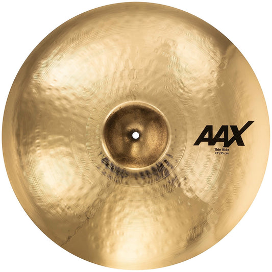 Sabian AAX Thin Ride Cymbal, Brilliant Finish, 22 Inch