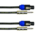 CBI 14-Gauge Speakon to 1/4 Inch Male Speaker Cable, 10 Foot