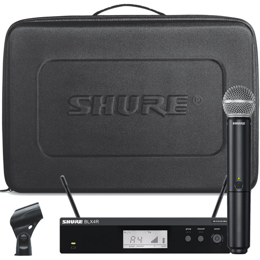 Shure BLX24R/SM58 Handheld Wireless SM58 Microphone System, Band H9 (512-542 MHz)