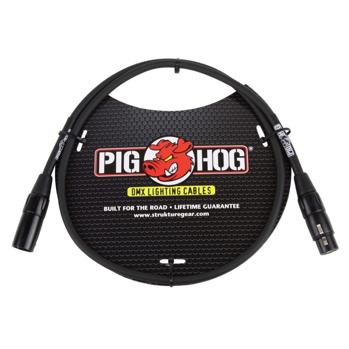 Pig Hog 3-Pin DMX Lighting Cable, 3 Foot