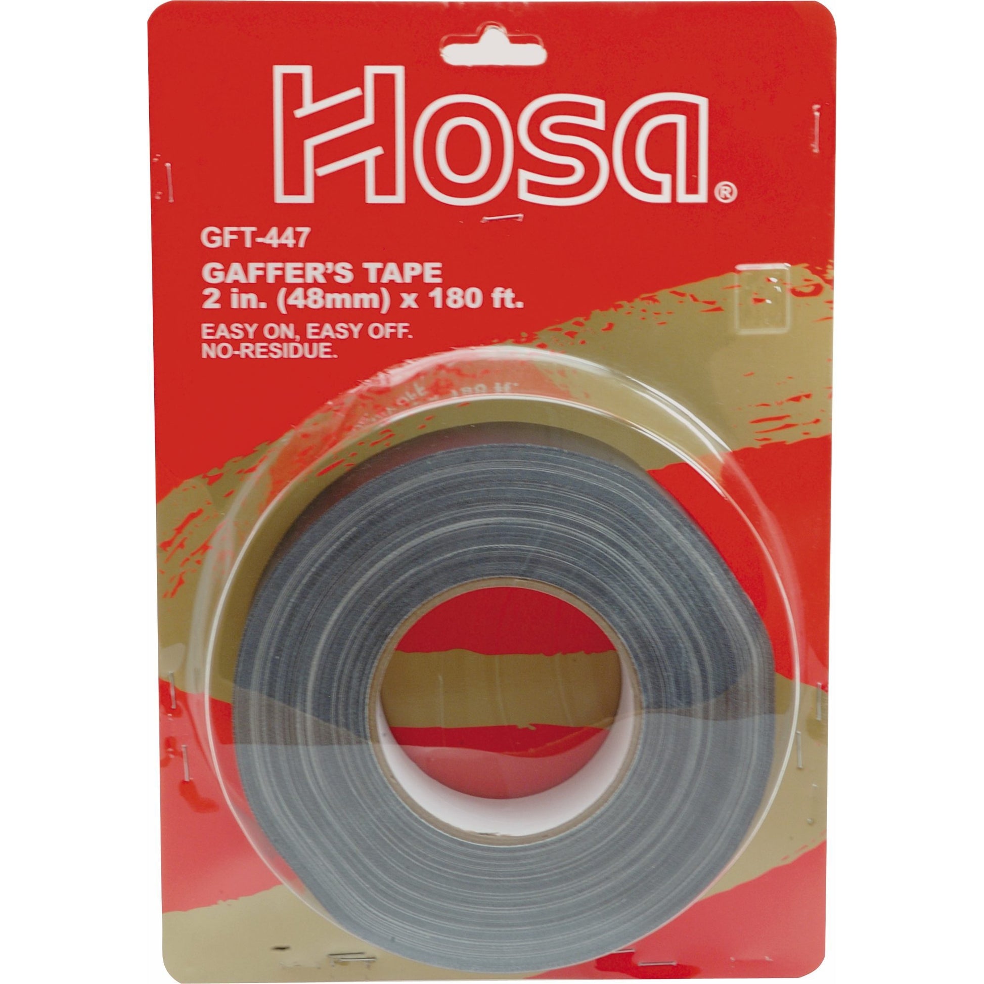 Hosa GFT Gaffer's Tape, Black, GFT459BK, 4 Inch Wide, 180 Foot
