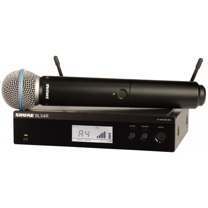 Shure BLX24R/B58 Wireless Handheld Beta58 Microphone System, Band H9 (512-542 MHz)