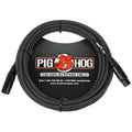 Pig Hog Woven XLR Microphone Cable, Black and White, 20 Foot