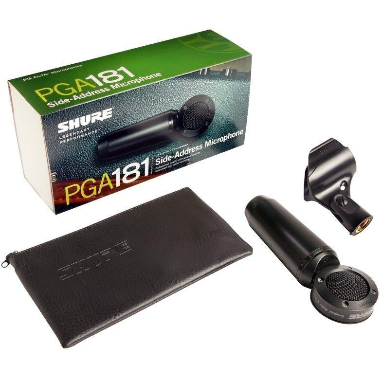Shure PGA181 Side-Address Condenser Microphone, wiith XLR Cable
