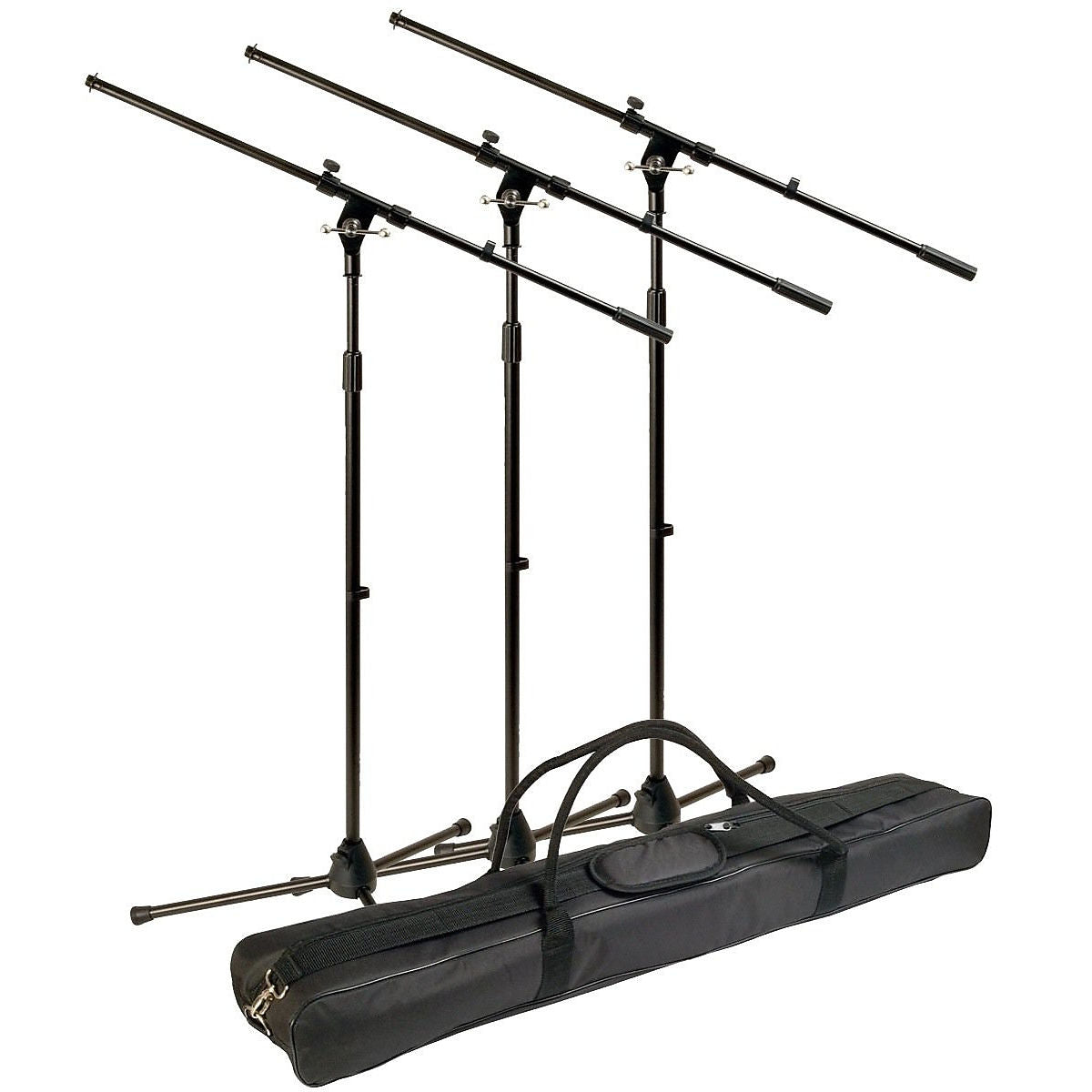 World Tour MSP300 Microphone Stand Pack (with Gig Bag), 3-Pack