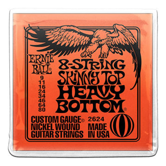 Ernie Ball Skinny Top Heavy Bottom Slinky 8-String Electric Guitar Strings - 9-80 Gauge