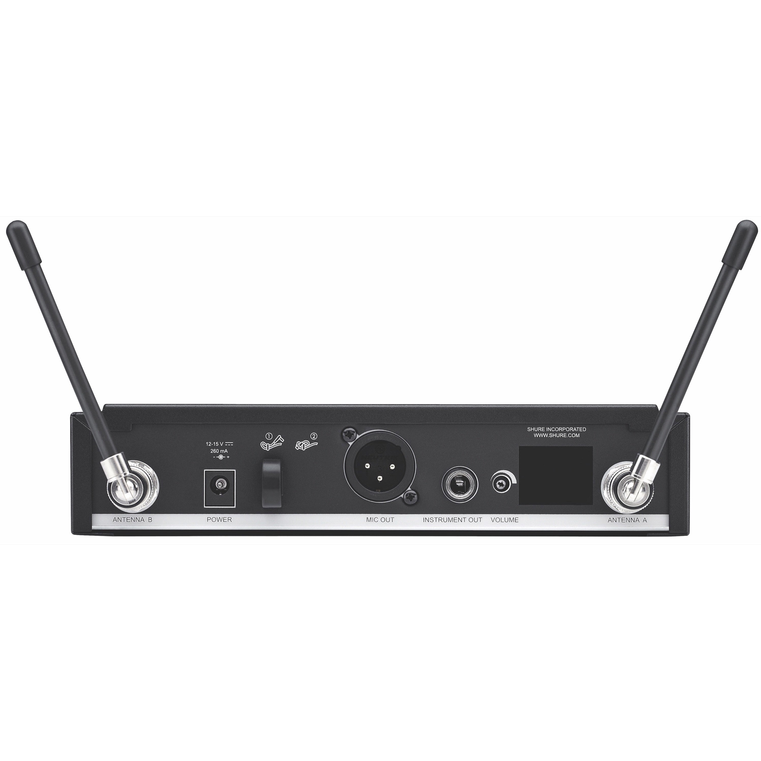 Shure BLX14R/B98 Wireless Instrument Microphone System, Band H9 (512-542 MHz)