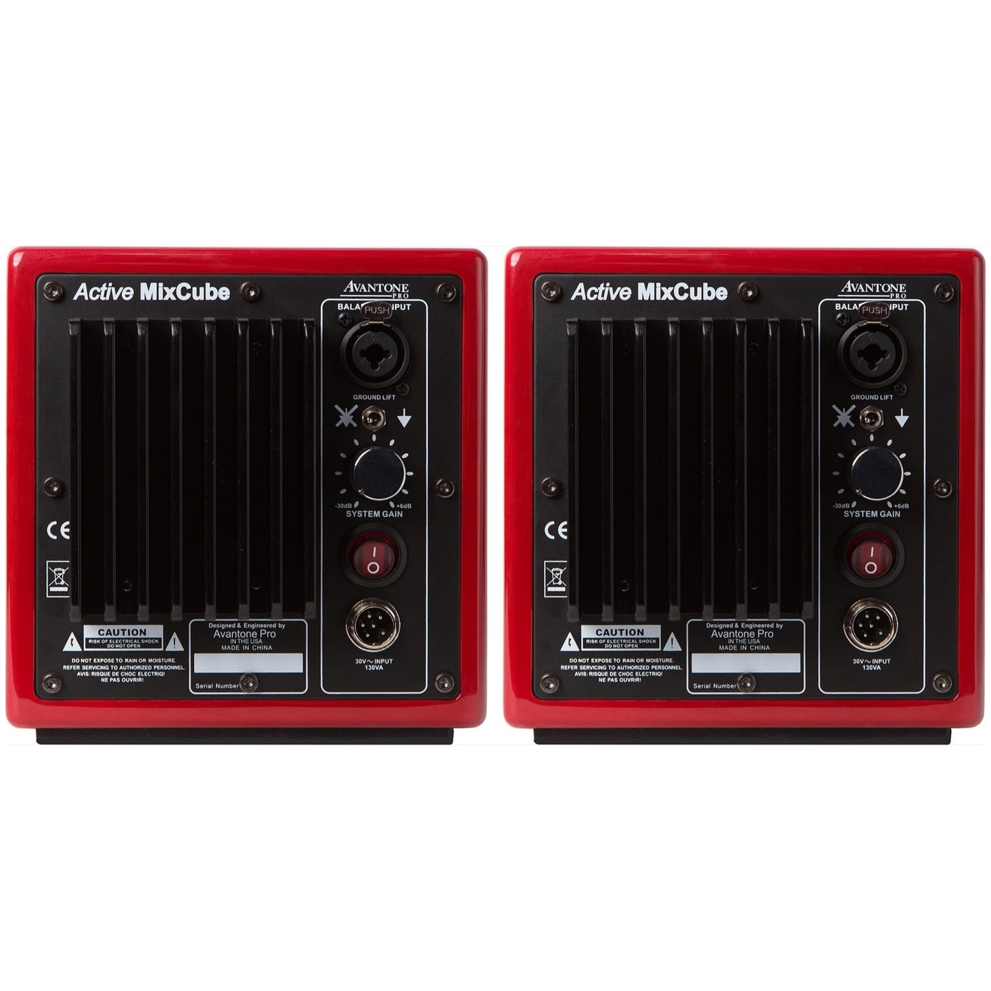 Avantone MixCubes Active Studio Monitor (60 Watts, 1x5.25 Inch), Red, Pair