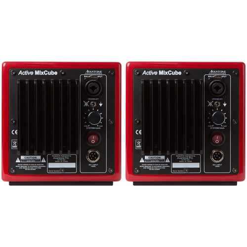 Avantone MixCubes Active Studio Monitor (60 Watts, 1x5.25 Inch), Red, Pair
