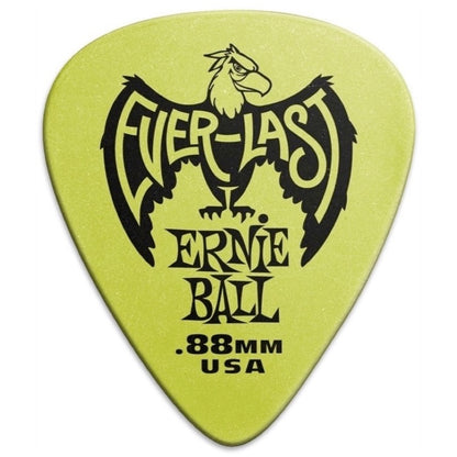 Ernie Ball Everlast Guitar Picks (12-Pack), Green