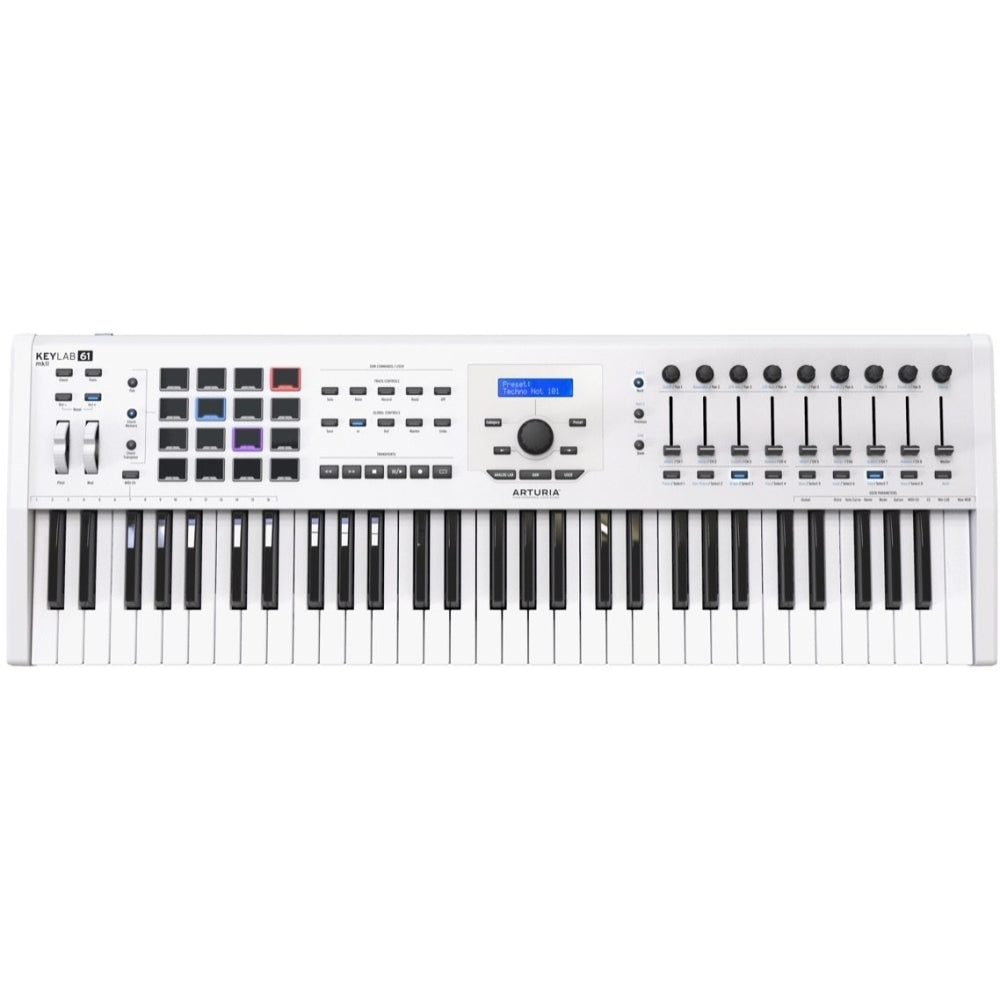 Arturia Keylab 61 MKII USB MIDI Controller Keyboard, White