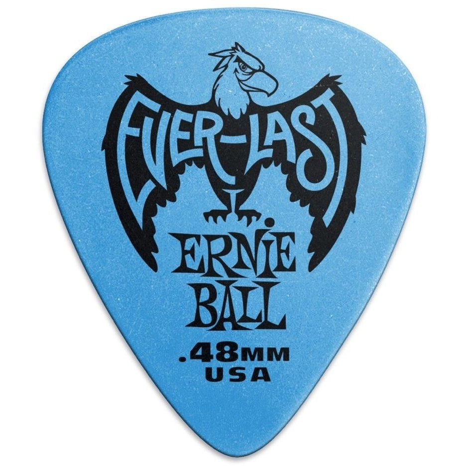 Ernie Ball Everlast Guitar Picks (12-Pack), Blue