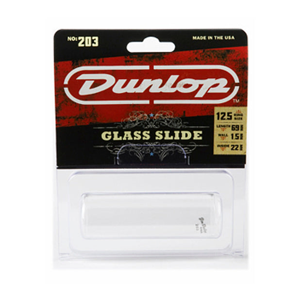 Dunlop Pyrex Glass Slide Regular Wall Thickness, 203, Large