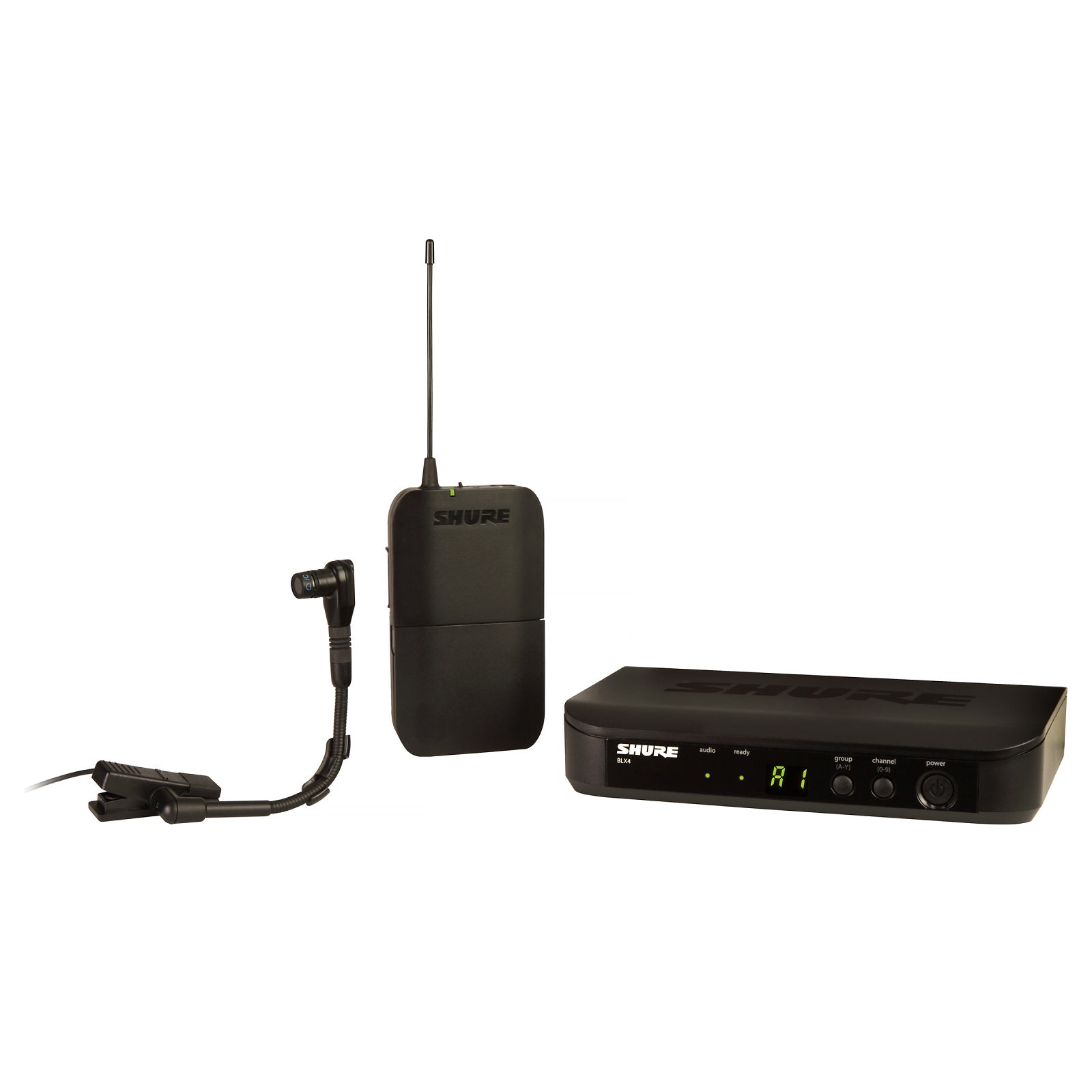 Shure BLX14/B98 Wireless Clip-on Instrument Condenser Microphone System, Band H10 (542-572 MHz)