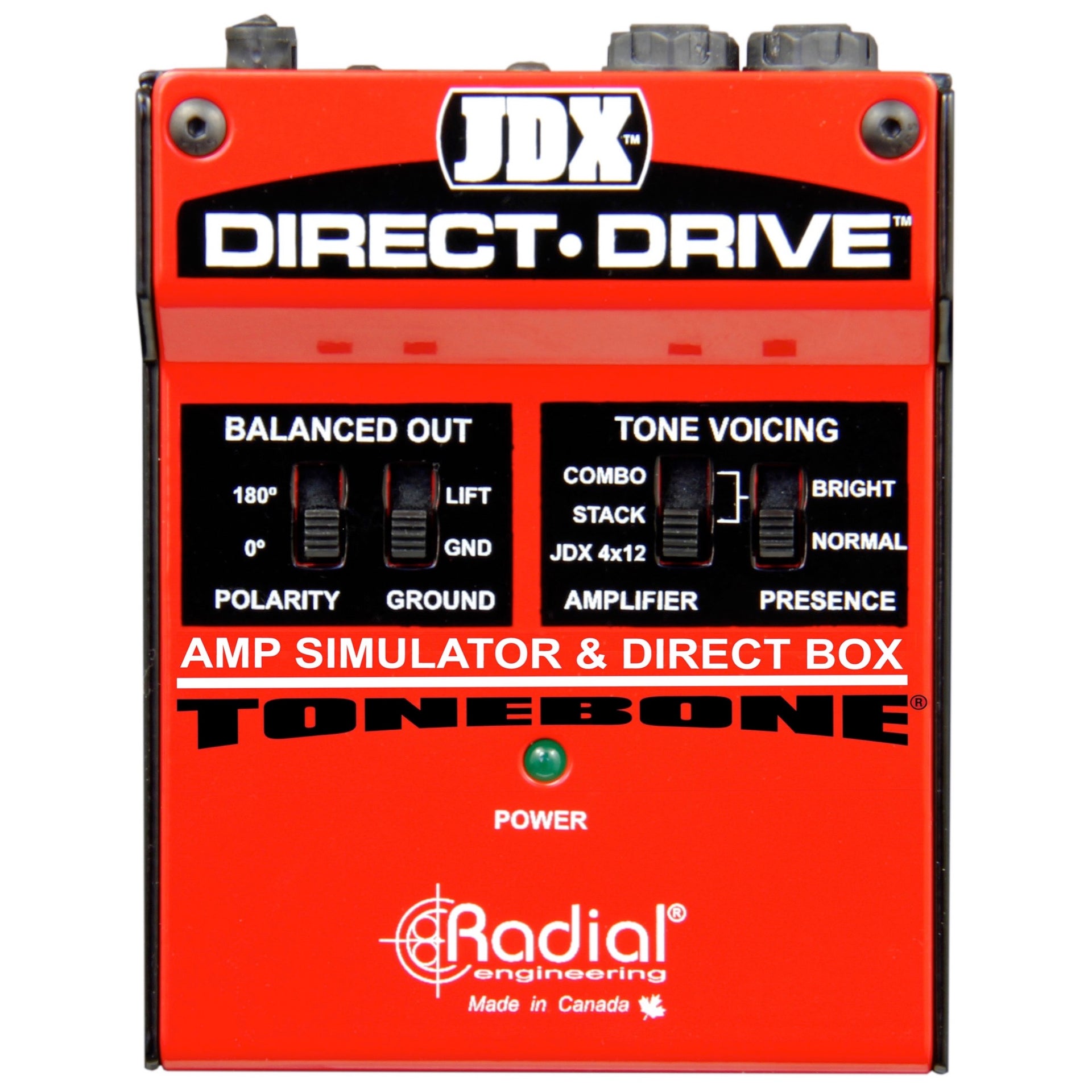 guitar amp simulator pedal Radial JDX Direct-Drive Guitar Amp Simulator Pedal – Same Day Music
