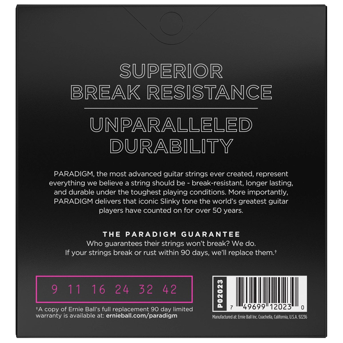 Ernie Ball Paradigm Slinky Electric Guitar Strings, 15585