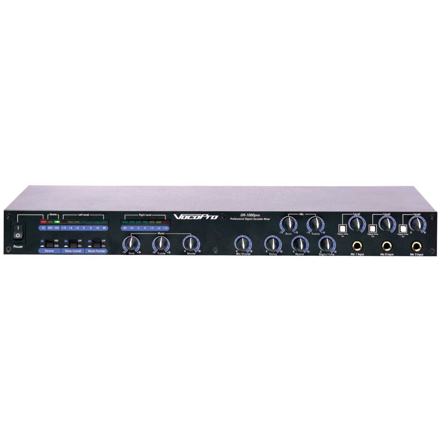 VocoPro DA-1000 PRO 3-Mic Digital Echo Mixer
