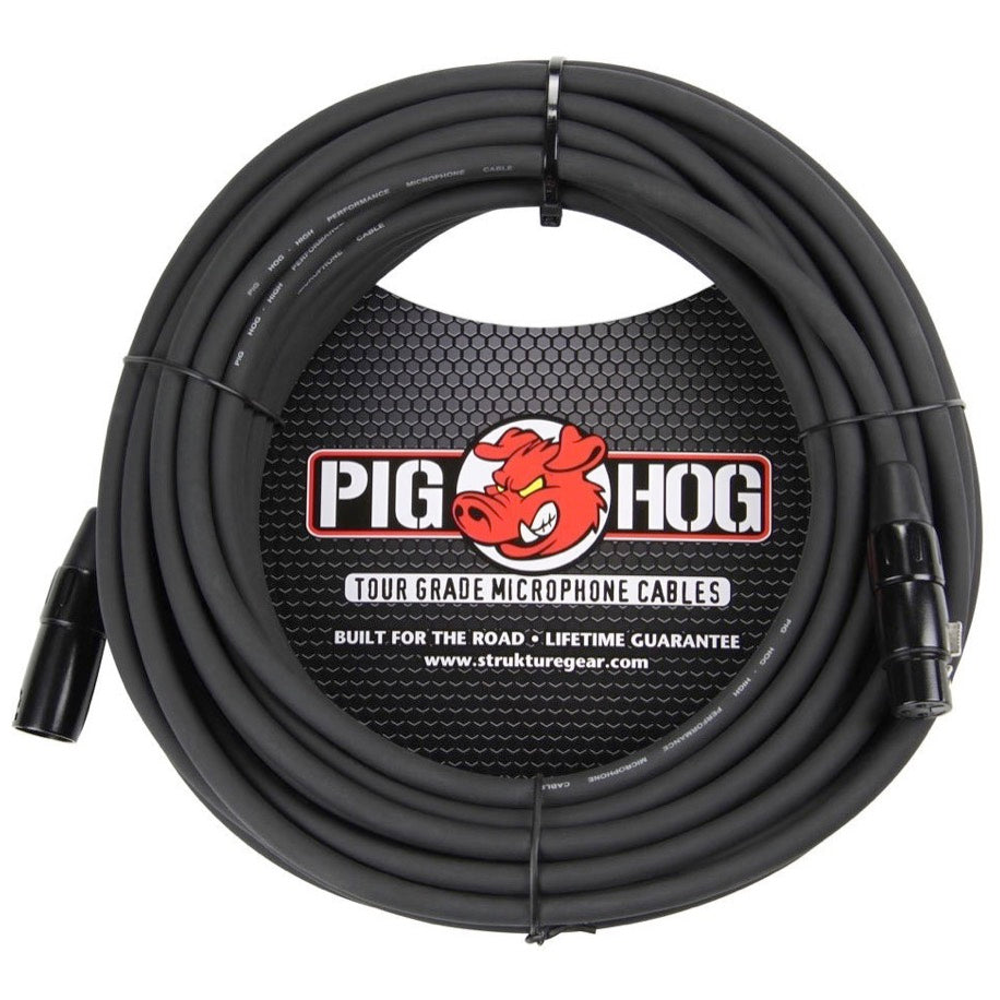 Pig Hog XLR Microphone Cable, 50 Foot
